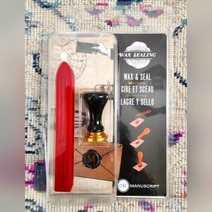 Manuscript, Unisex "M" Wax Sealing Initial Set includes Wax/Sealer for Letter "M